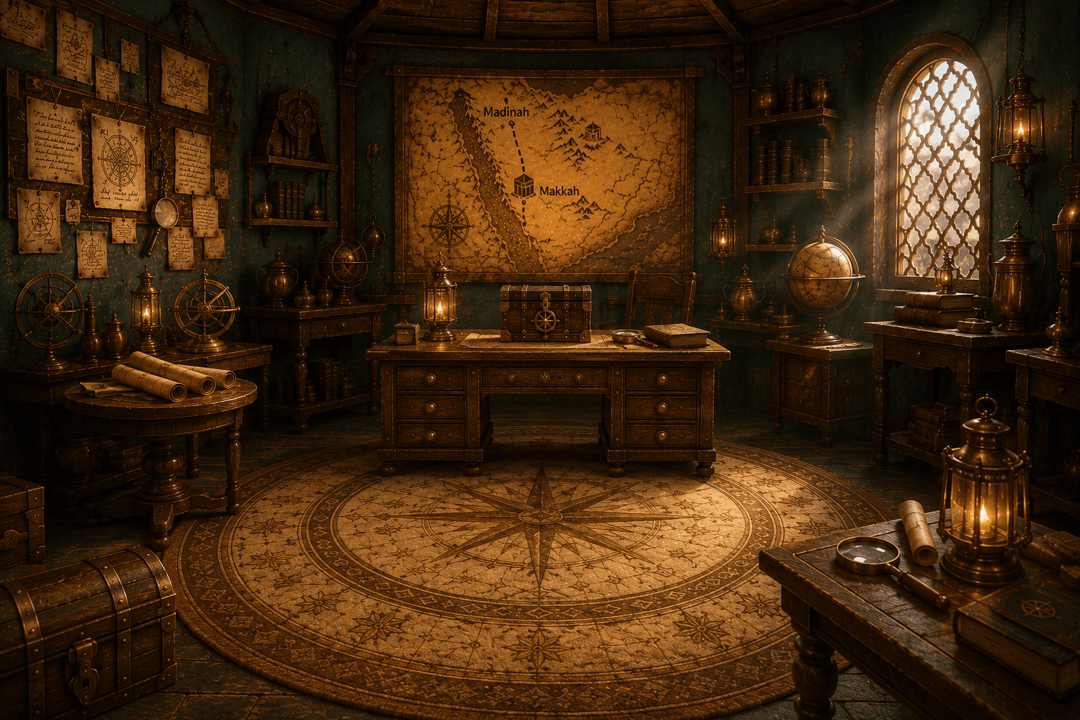 Salle Al-Fatiha — plateau de jeu interactif